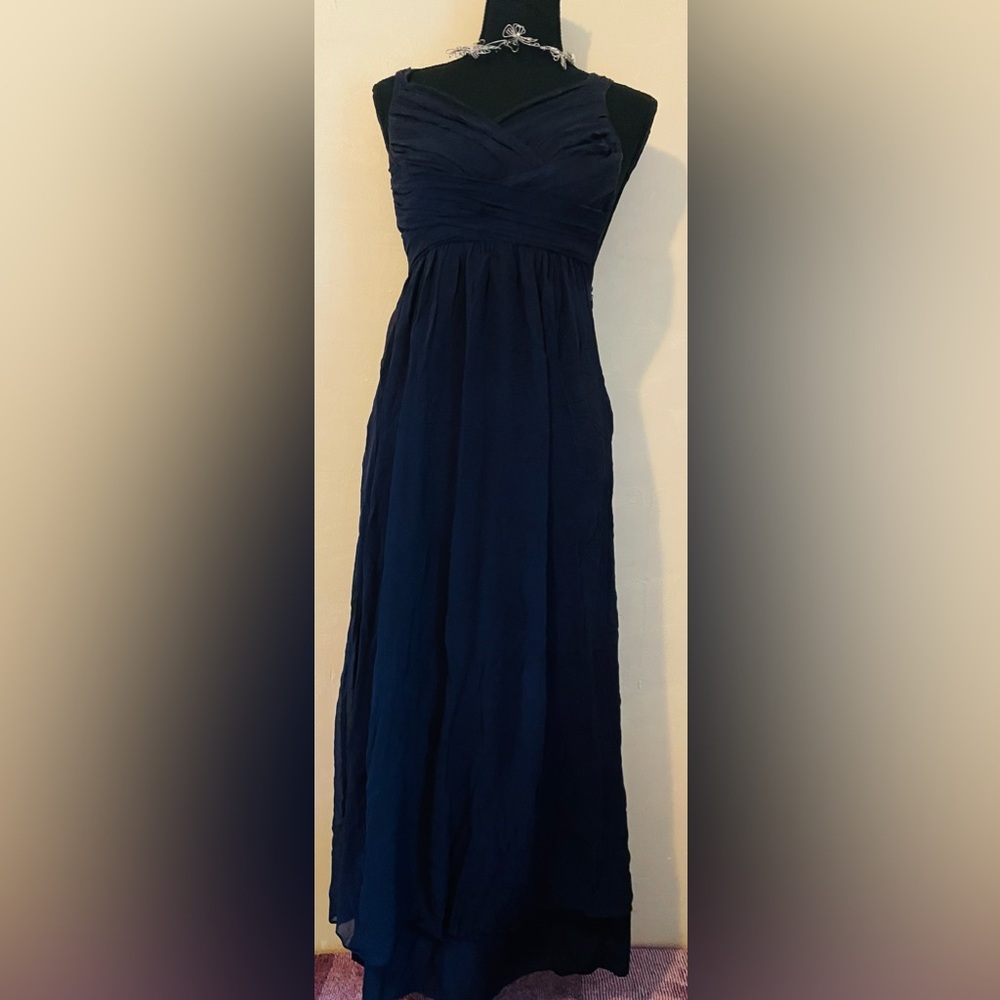 Elegant Navy Blue Maxi Dress